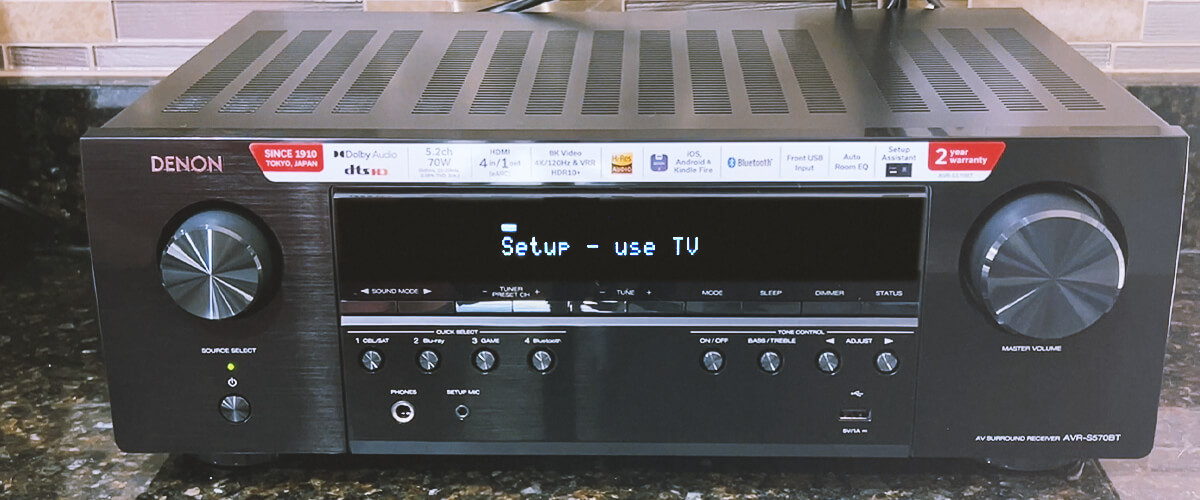 Denon AVR-S570BT sound